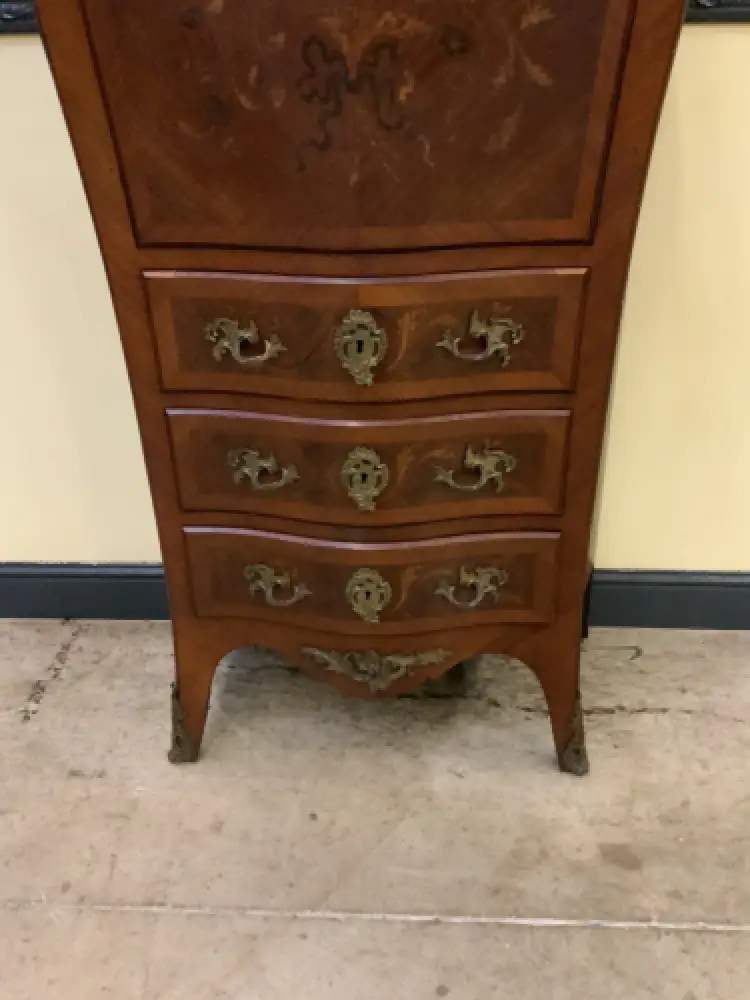 Antiker Jugendstil Sekretär mit floralen Intarsien, LouisXV- Lieferung möglich! 15