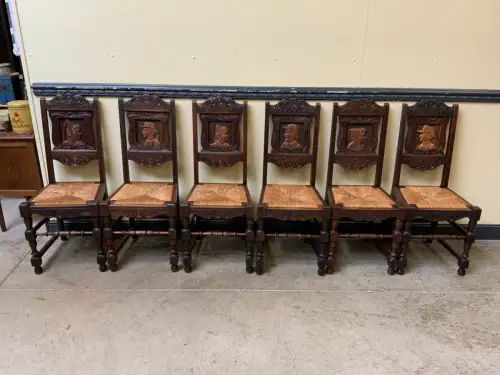 6 antike Stühle - Bretagne - Deux Couleur - Lieferung möglich!