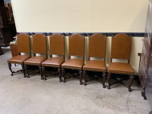 6 antike hohe Neorenaissance Stühle - Historismus  - Lieferung möglich!