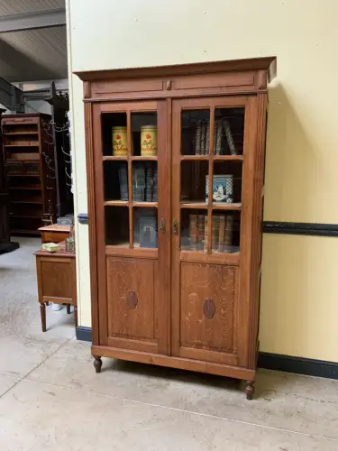 Antik -  Art Deco Vitrine, Bücherschrank - Lieferung möglich!