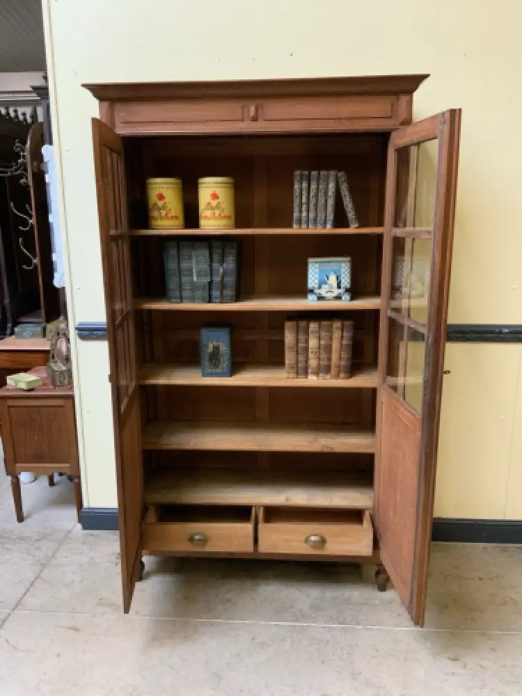 Antik -  Art Deco Vitrine, Bücherschrank - Lieferung möglich! 11
