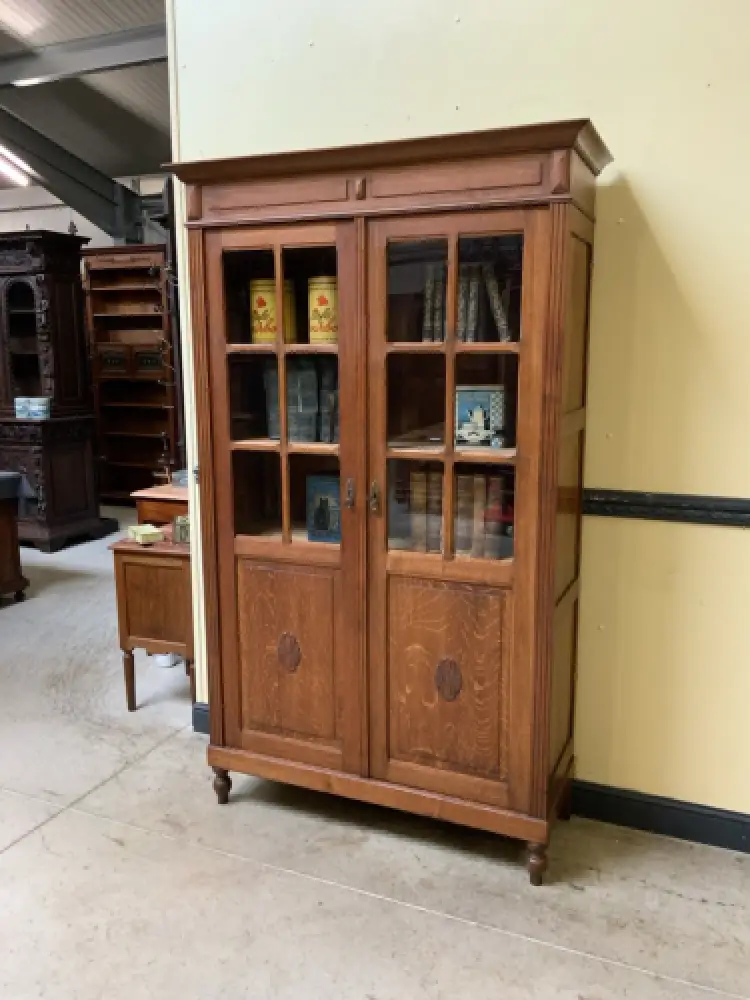 Antik -  Art Deco Vitrine, Bücherschrank - Lieferung möglich! 2