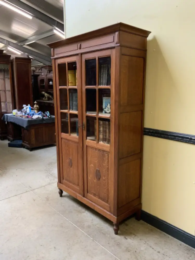 Antik -  Art Deco Vitrine, Bücherschrank - Lieferung möglich! 3