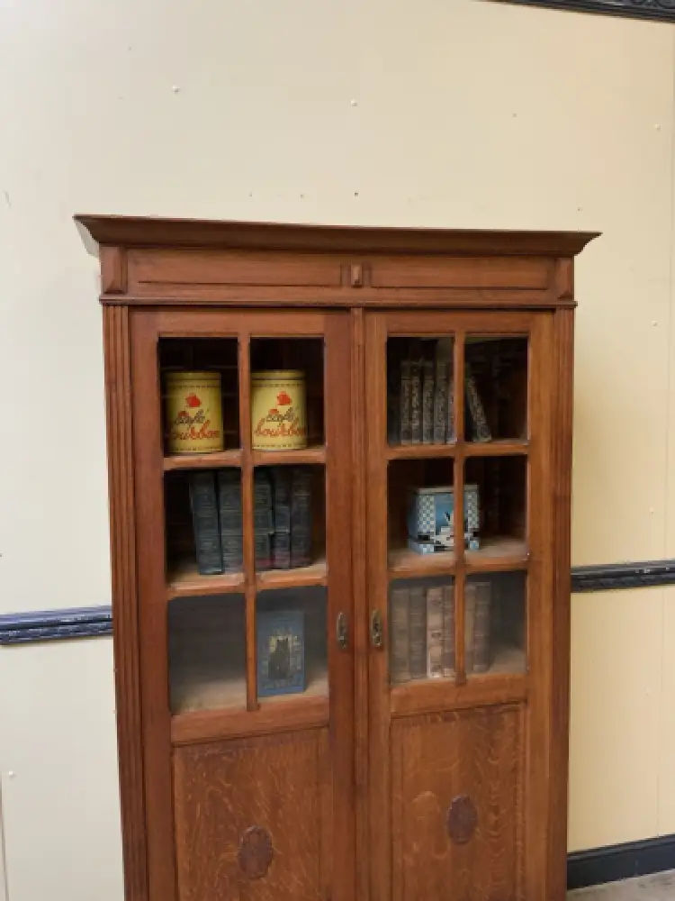 Antik -  Art Deco Vitrine, Bücherschrank - Lieferung möglich! 5