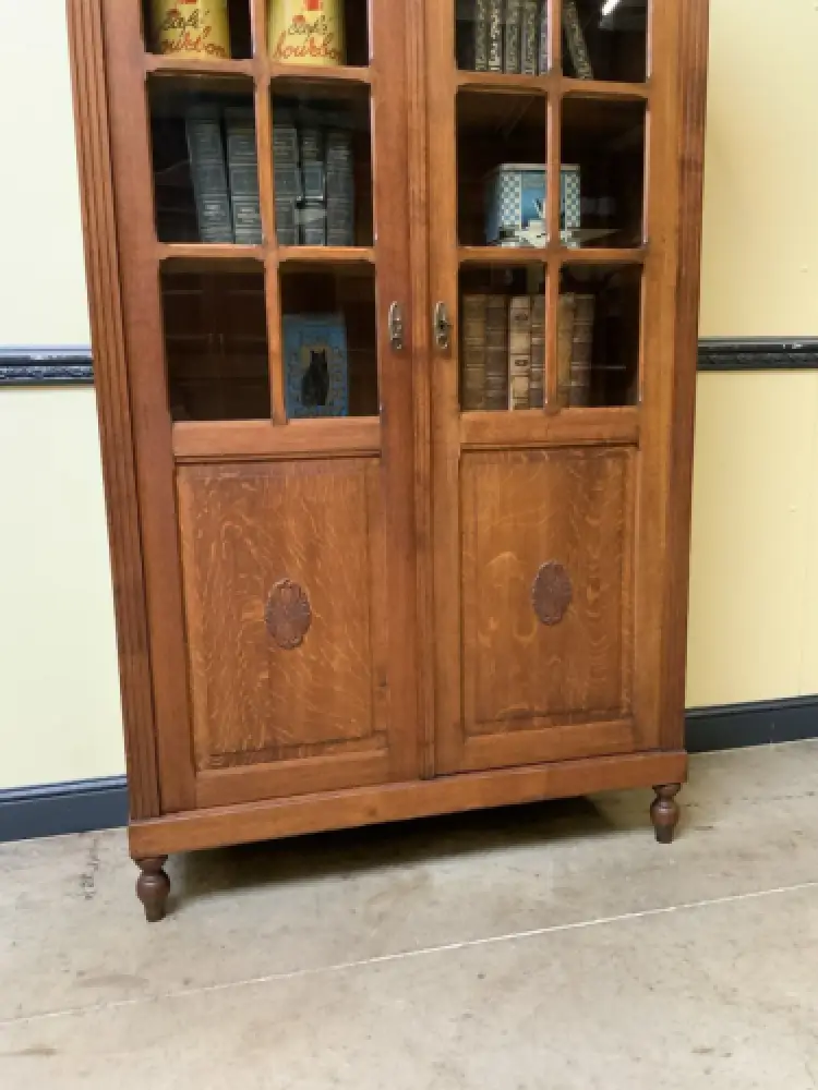 Antik -  Art Deco Vitrine, Bücherschrank - Lieferung möglich! 6