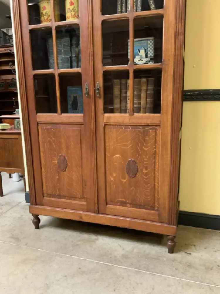 Antik -  Art Deco Vitrine, Bücherschrank - Lieferung möglich! 7