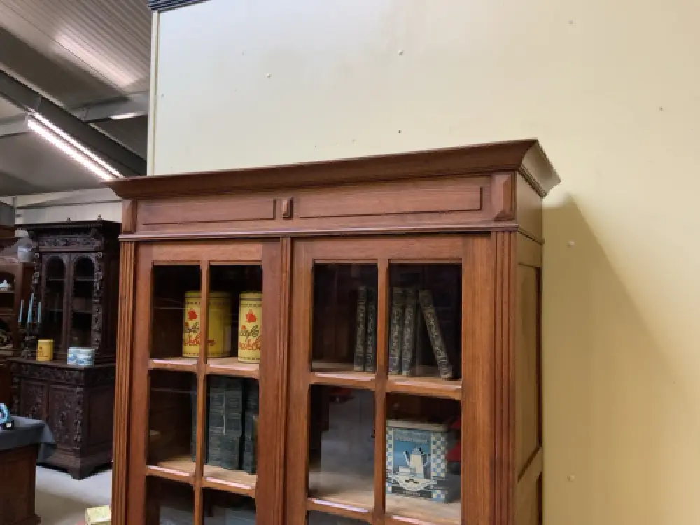 Antik -  Art Deco Vitrine, Bücherschrank - Lieferung möglich! 9