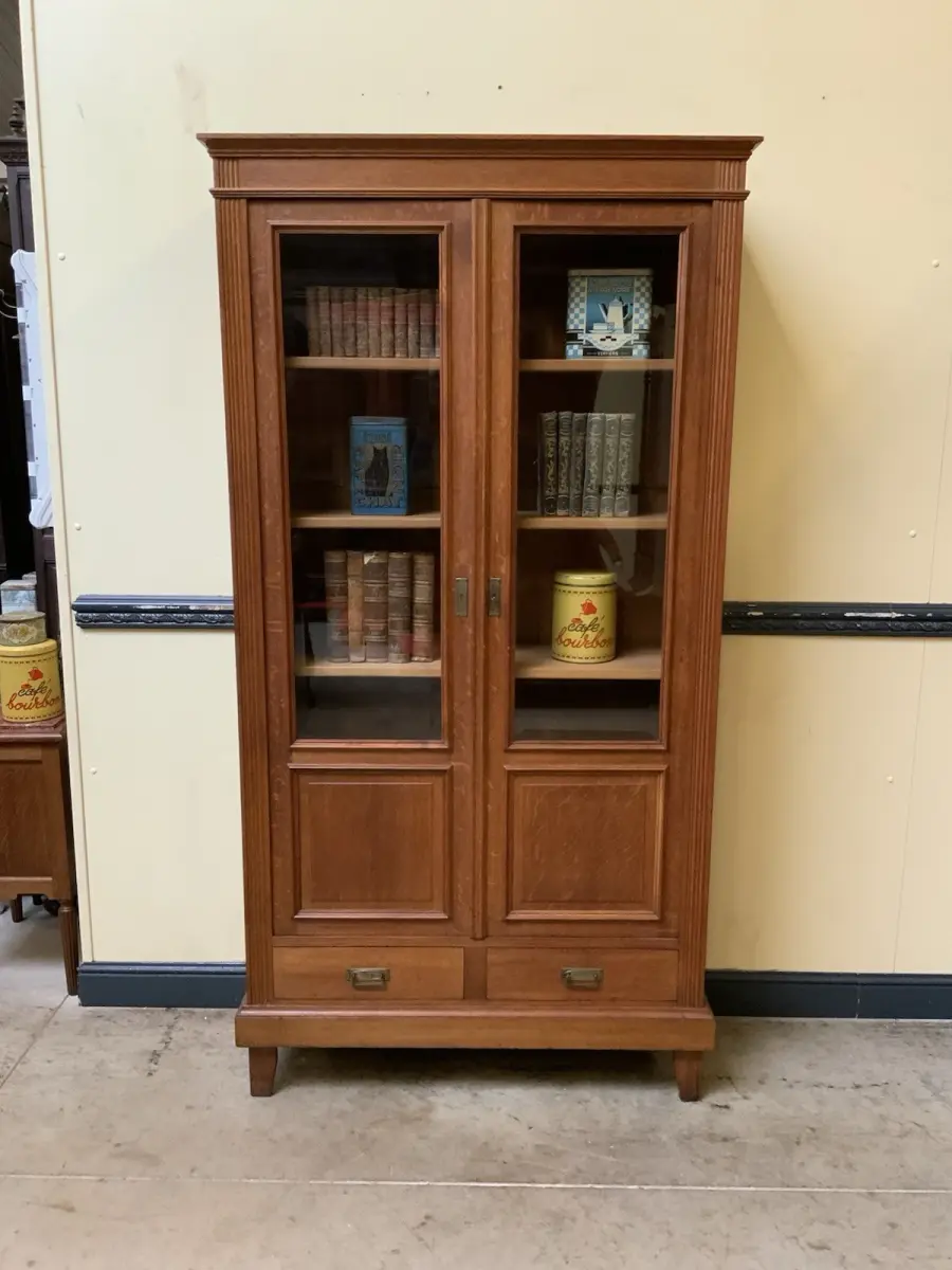 Antiker Jugendstil Bücherschrank, Vitrine, Traumhaft - Lieferung möglich!