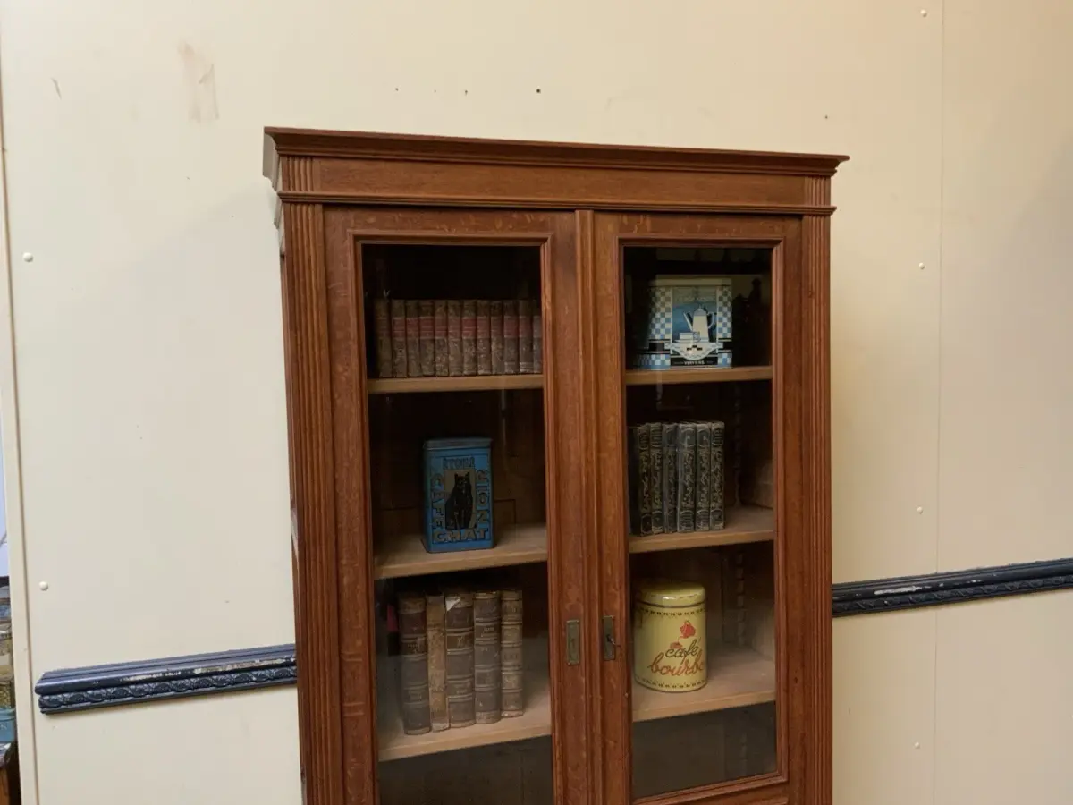 Antiker Jugendstil Bücherschrank, Vitrine, Traumhaft - Lieferung möglich! 5