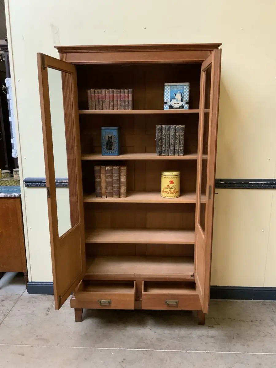 Antiker Jugendstil Bücherschrank, Vitrine, Traumhaft - Lieferung möglich! 9