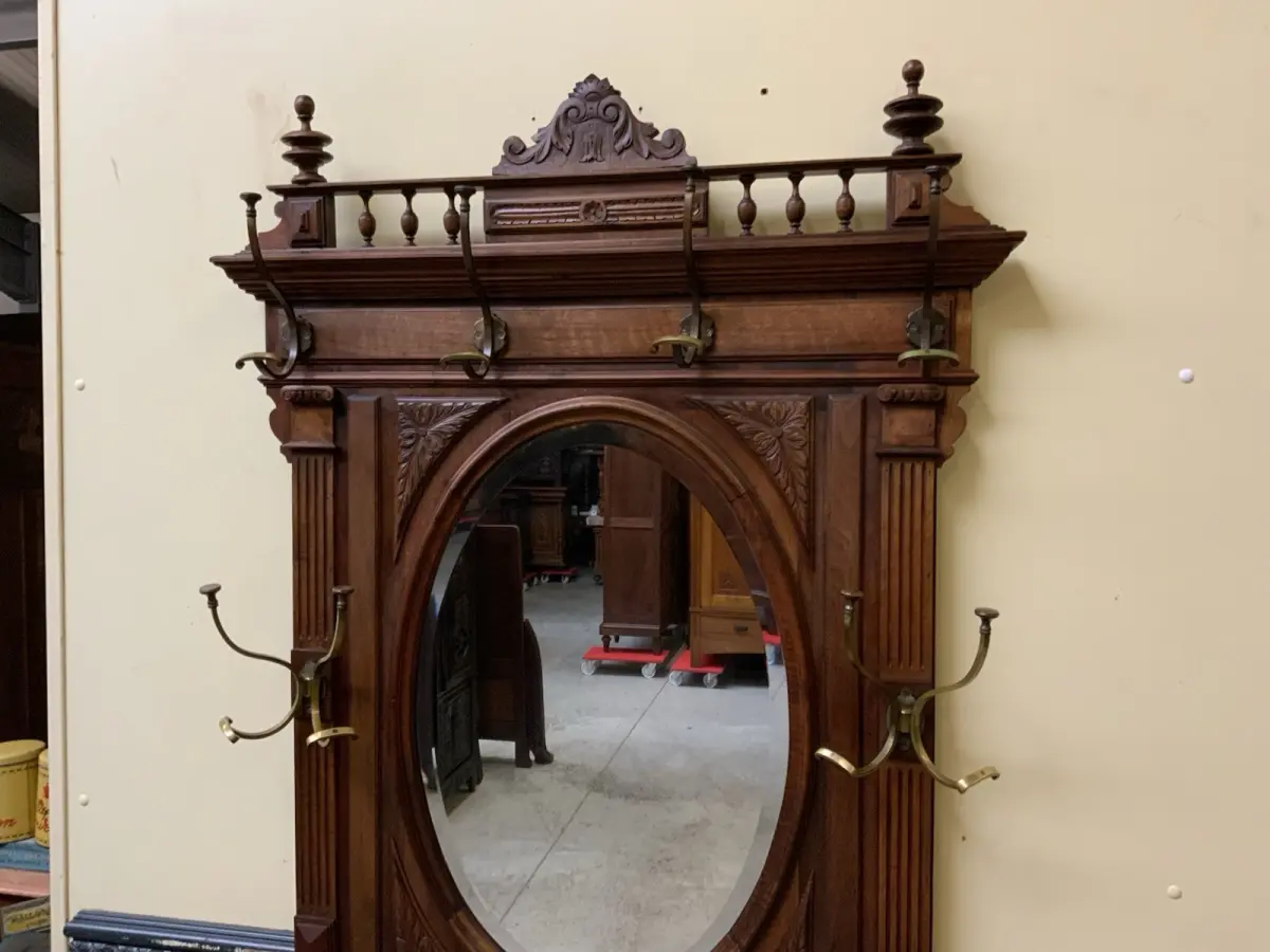 Antik - Garderobe mit Schub, Kleiderständer - Jugendstil -  Lieferung möglich! 11