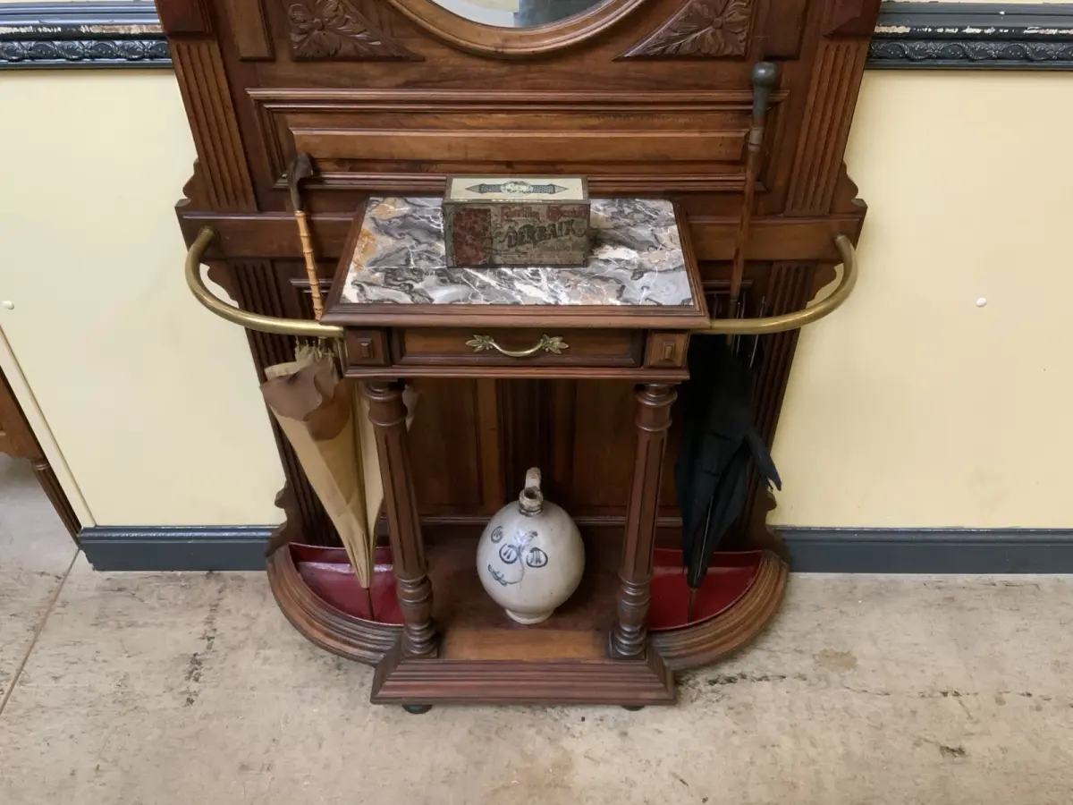 Antik - Garderobe mit Schub, Kleiderständer - Jugendstil -  Lieferung möglich! 15