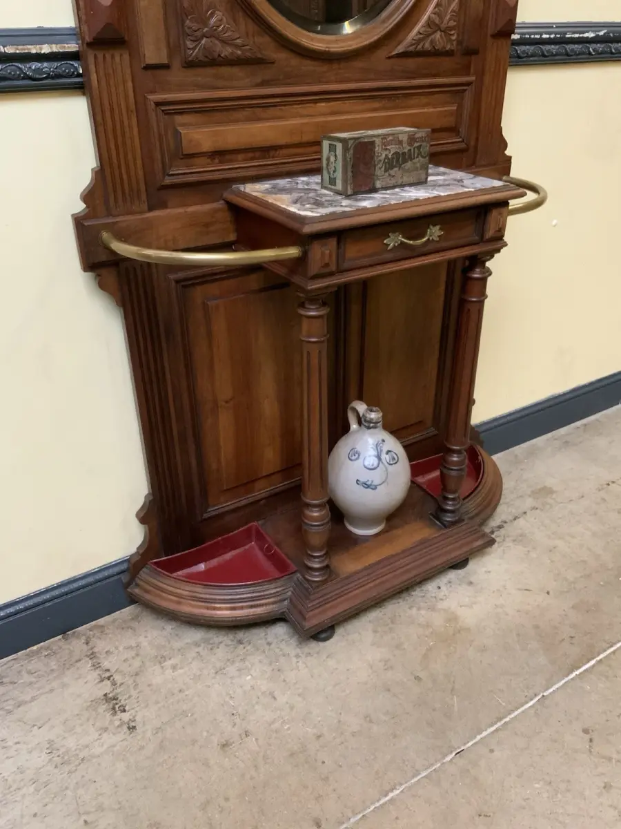 Antik - Garderobe mit Schub, Kleiderständer - Jugendstil -  Lieferung möglich! 17