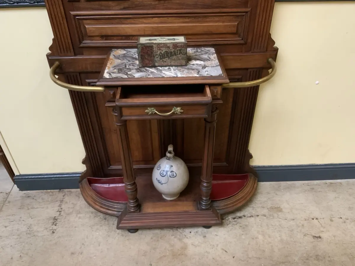 Antik - Garderobe mit Schub, Kleiderständer - Jugendstil -  Lieferung möglich! 18