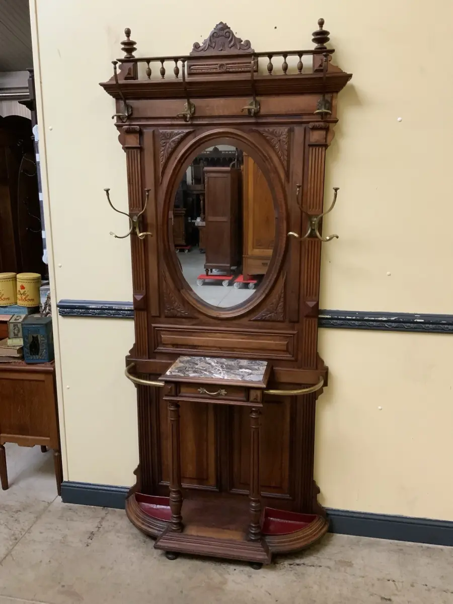 Antik - Garderobe mit Schub, Kleiderständer - Jugendstil -  Lieferung möglich! 19