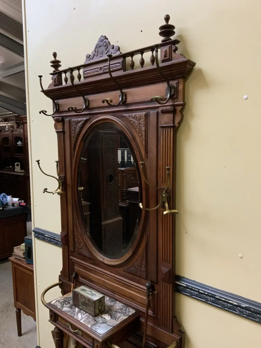 Antik - Garderobe mit Schub, Kleiderständer - Jugendstil -  Lieferung möglich! 6