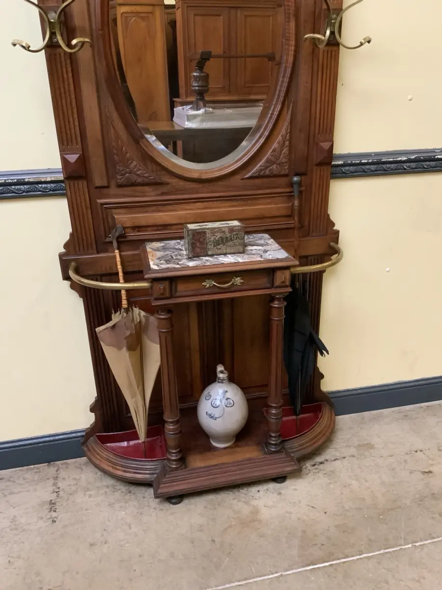 Antik - Garderobe mit Schub, Kleiderständer - Jugendstil -  Lieferung möglich! 8