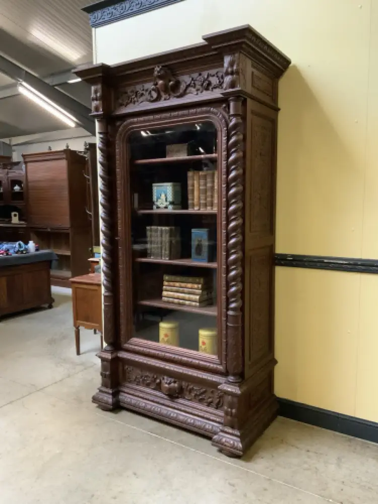 Antiker Gründerzeit Bücherschrank, Vitrine - Sensationell  - Lieferung möglich! 1