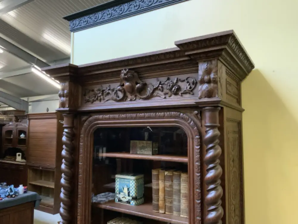 Antiker Gründerzeit Bücherschrank, Vitrine - Sensationell  - Lieferung möglich! 13