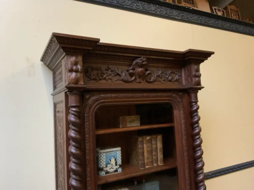 Antiker Gründerzeit Bücherschrank, Vitrine - Sensationell  - Lieferung möglich! 14