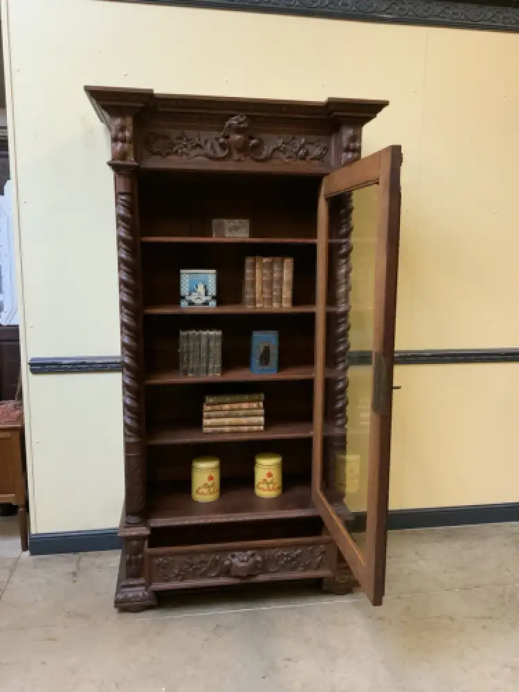 Antiker Gründerzeit Bücherschrank, Vitrine - Sensationell  - Lieferung möglich! 18