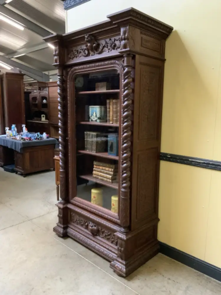 Antiker Gründerzeit Bücherschrank, Vitrine - Sensationell  - Lieferung möglich! 2