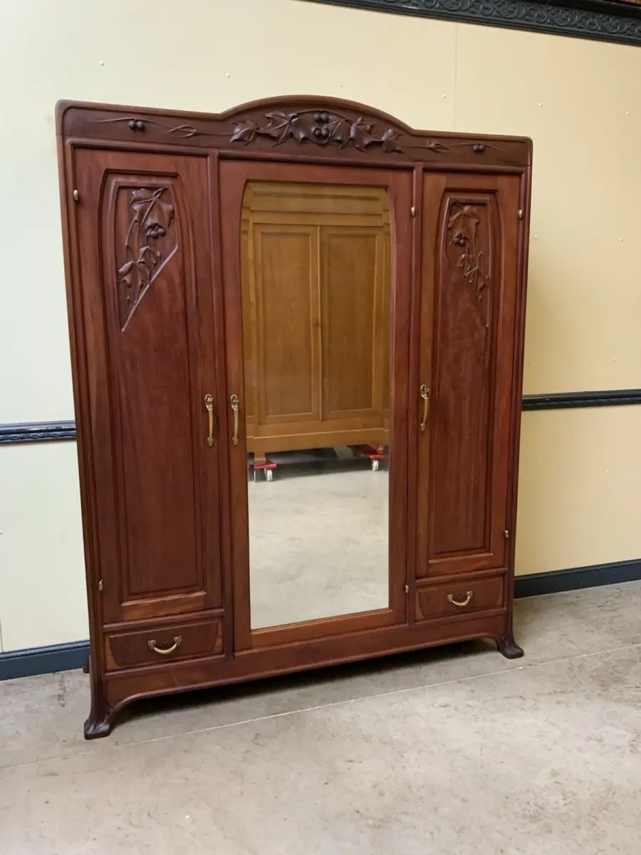 Antik Kleiderschrank, Wäscheschrank -Jugendstil - Art Nouveau - Lieferung mögl.! 1