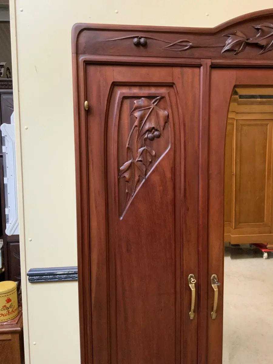 Antik Kleiderschrank, Wäscheschrank -Jugendstil - Art Nouveau - Lieferung mögl.! 10