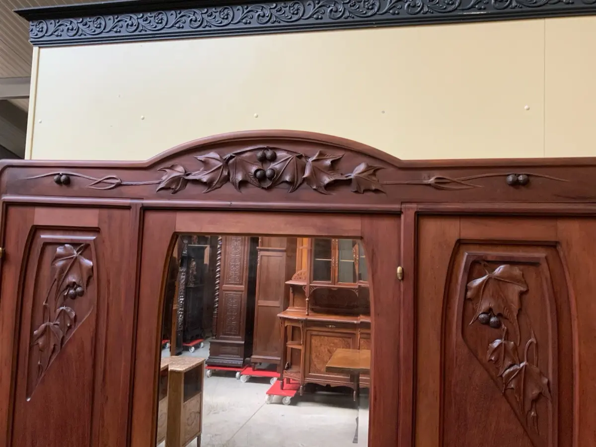 Antik Kleiderschrank, Wäscheschrank -Jugendstil - Art Nouveau - Lieferung mögl.! 11