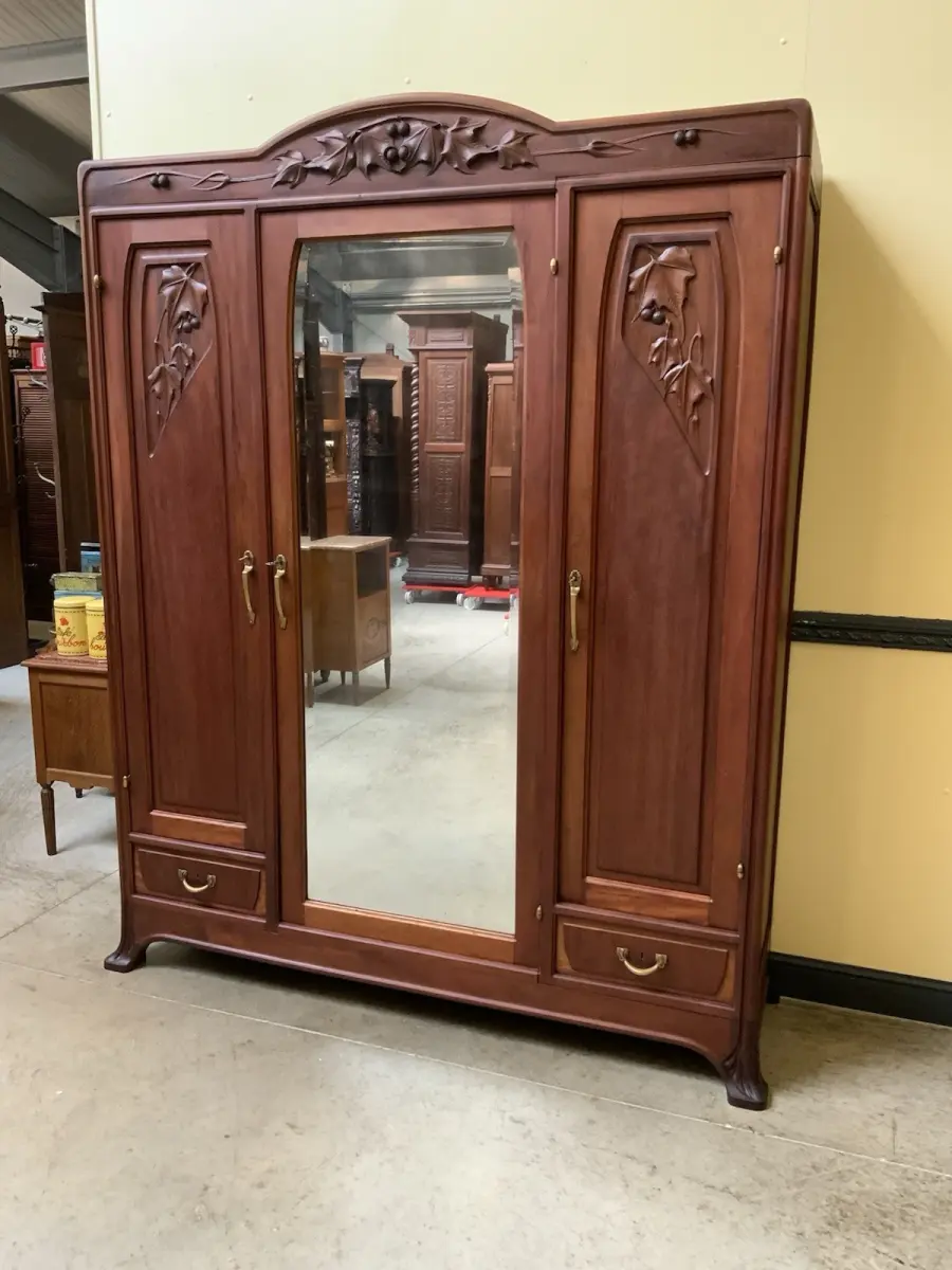 Antik Kleiderschrank, Wäscheschrank -Jugendstil - Art Nouveau - Lieferung mögl.! 2