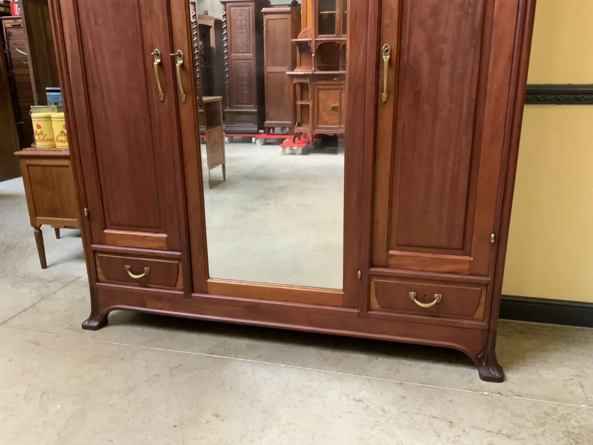 Antik Kleiderschrank, Wäscheschrank -Jugendstil - Art Nouveau - Lieferung mögl.! 7