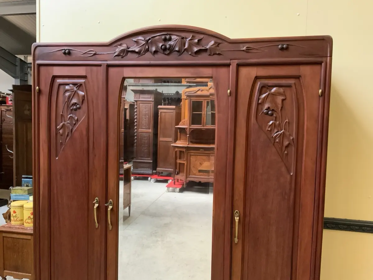 Antik Kleiderschrank, Wäscheschrank -Jugendstil - Art Nouveau - Lieferung mögl.! 8