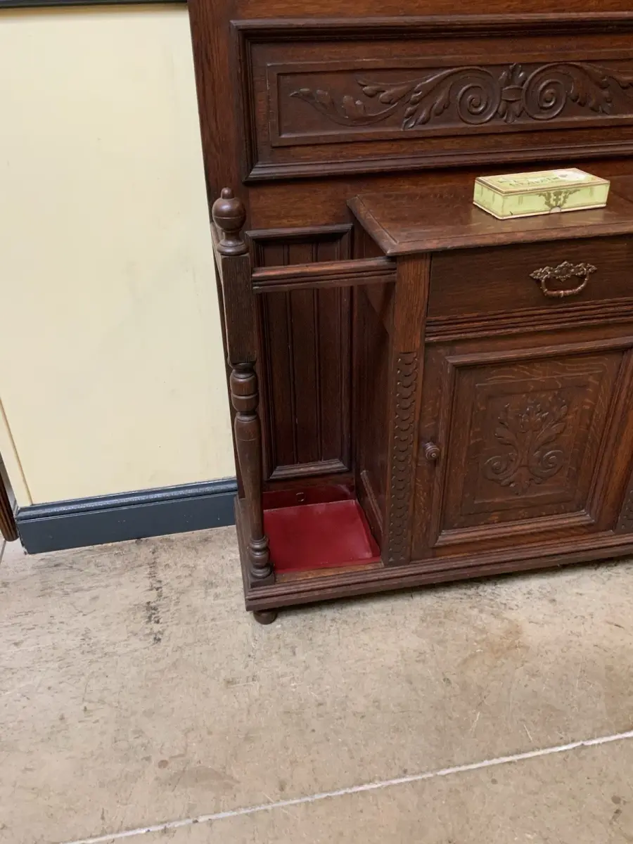 Antik - Garderobe mit Schrank und Schub - Jugendstil -  Lieferung möglich! 15