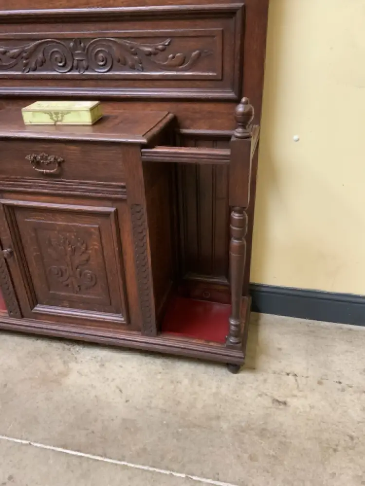 Antik - Garderobe mit Schrank und Schub - Jugendstil -  Lieferung möglich! 16