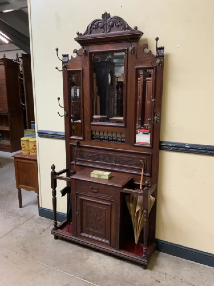 Antik - Garderobe mit Schrank und Schub - Jugendstil -  Lieferung möglich! 2