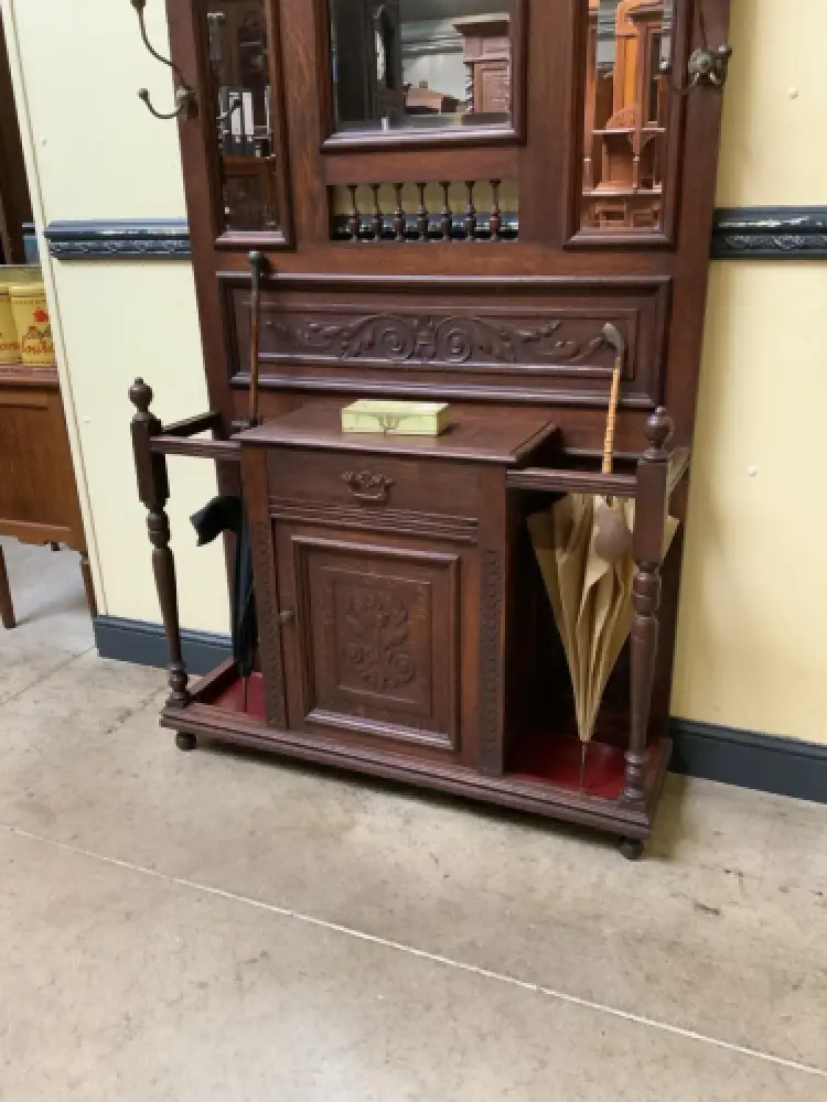 Antik - Garderobe mit Schrank und Schub - Jugendstil -  Lieferung möglich! 7