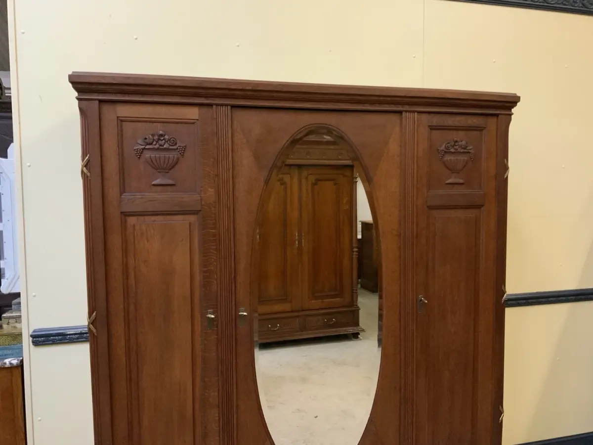 Antik - Kleiderschrank, Wäscheschrank - Art Deco -  Lieferung möglich! 4