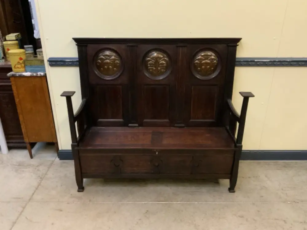 Antik -  Truhen Bank - Jugendstil - Art Nouveau - Lieferung möglich! 13