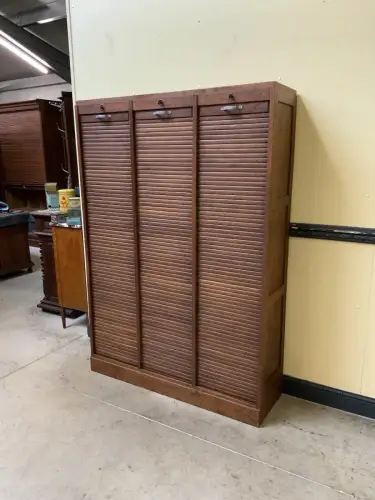 Antiker Art Deco Rolladen Archiv Schrank - Traumhaft - Lieferung möglich!