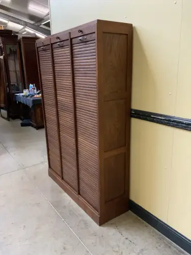 Antiker Art Deco Rolladen Archiv Schrank - Traumhaft - Lieferung möglich!