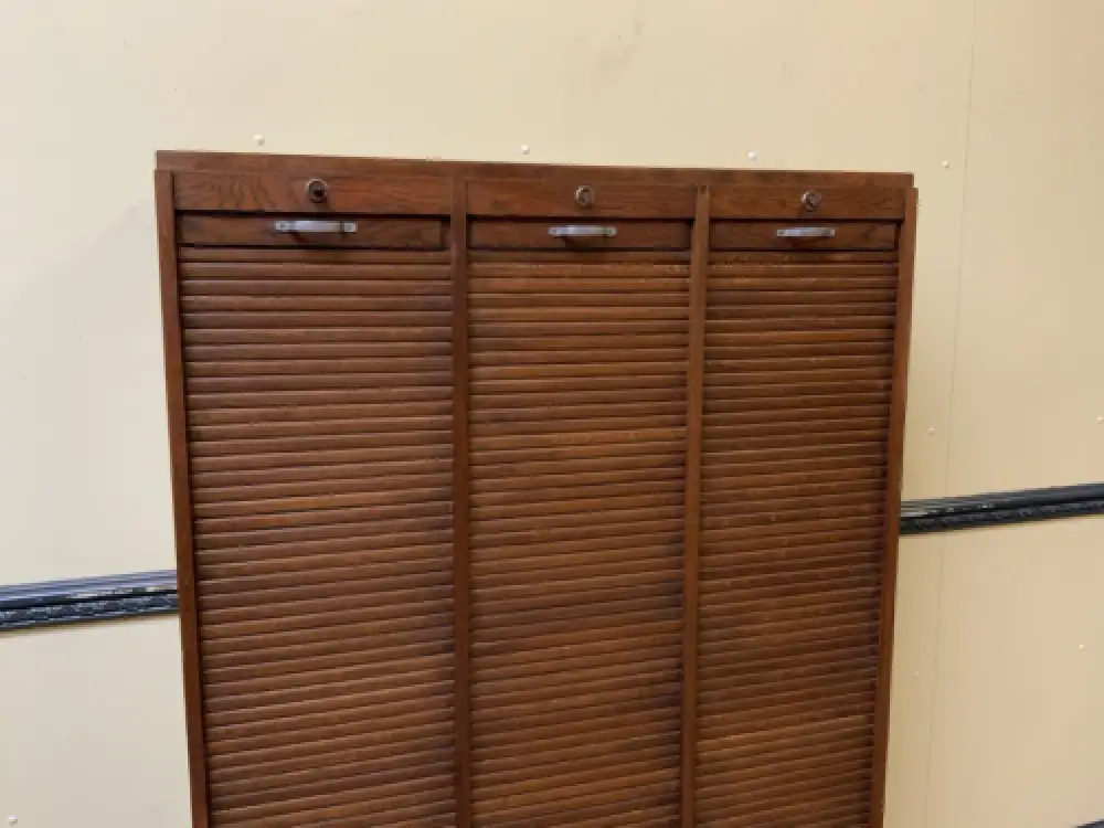 Antiker Art Deco Rolladen Archiv Schrank - Traumhaft - Lieferung möglich! 5