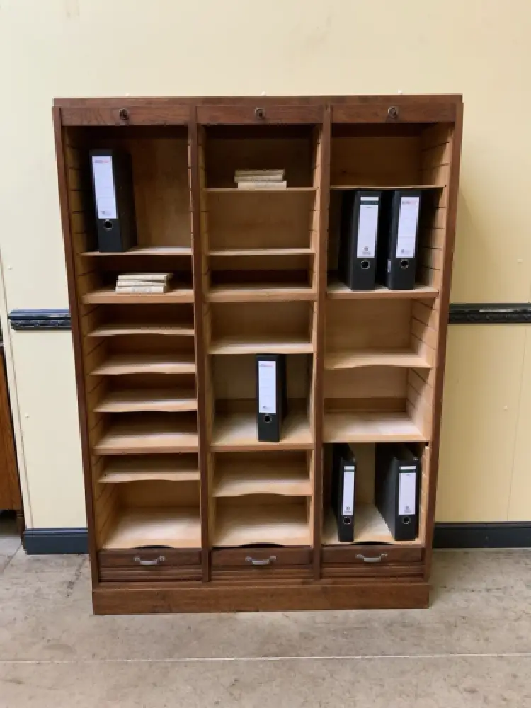 Antiker Art Deco Rolladen Archiv Schrank - Traumhaft - Lieferung möglich! 9