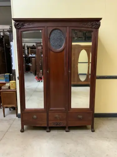 Antik Kleiderschrank, Wäscheschrank -Jugendstil - Art Nouveau - Lieferung mögl.!