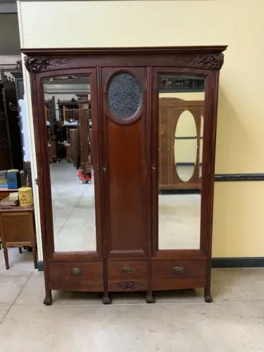 Antik Kleiderschrank, Wäscheschrank -Jugendstil - Art Nouveau - Lieferung mögl.!