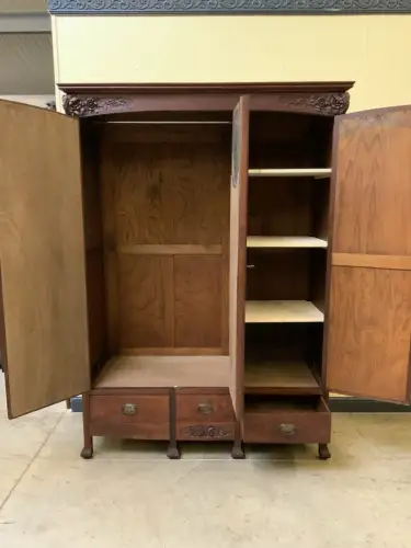 Antik Kleiderschrank, Wäscheschrank -Jugendstil - Art Nouveau - Lieferung mögl.!