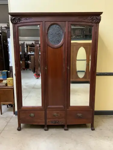Antik Kleiderschrank, Wäscheschrank -Jugendstil - Art Nouveau - Lieferung mögl.!