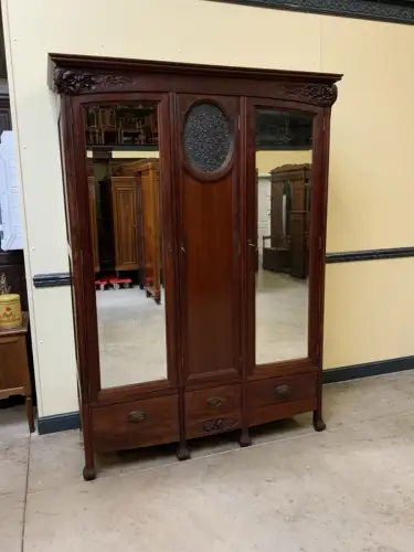 Antik Kleiderschrank, Wäscheschrank -Jugendstil - Art Nouveau - Lieferung mögl.!