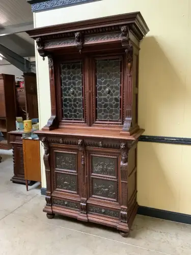 Antiker Gründerzeit  Bücherschrank, Vitrine, Buffet - Lieferung möglich!