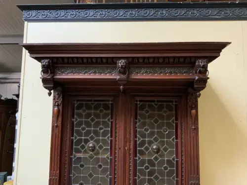 Antiker Gründerzeit  Bücherschrank, Vitrine, Buffet - Lieferung möglich!
