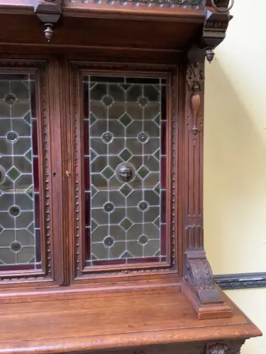 Antiker Gründerzeit  Bücherschrank, Vitrine, Buffet - Lieferung möglich!